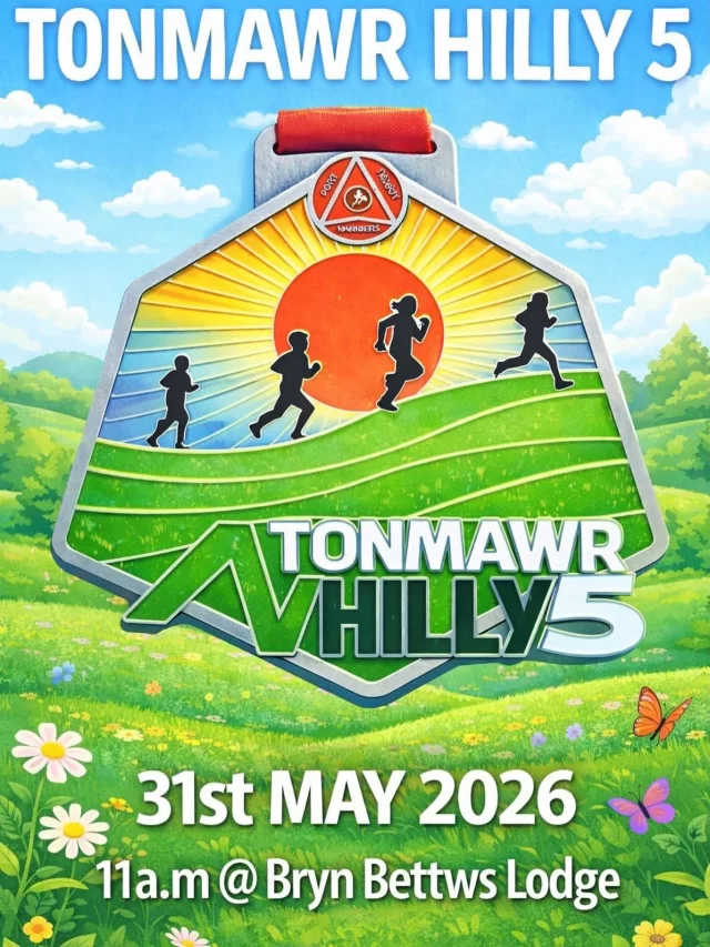 🌲 Tonmawr Hilly 5 – Sunday 31st May 2026 at 11:00am 🌲

We are delighted to bring back the much loved Tonmawr Hilly 5 and we cannot wait to welcome you all back for another unforgettable day of running.

Set within the stunning grounds of Bryn Bettws Lodge in the heart of Afan Forest, this race offers some of the most scenic views you will find on the running calendar. Do not be fooled though, this is a tough course. With around 750ft of elevation, it will test you from start to finish. But that is exactly what makes it so special.

From challenging climbs to rewarding descents, every mile gives you something different. The sense of achievement when you cross the finish line is something every runner will remember and be proud of.

Whether you are chasing a time, taking on a new challenge, or just looking to enjoy a fantastic race in a beautiful location, the Tonmawr Hilly 5 has something for everyone.

Entries are now open and we would love to see a big turnout for the return of this brilliant event.

Enter here: https://www.entrycentral.com/Hilly5