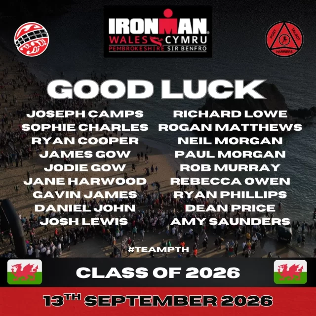What a weekend we have coming up 🐉 🏴󠁧󠁢󠁷󠁬󠁳󠁿 🇫🇷 

Good luck to all of our outstanding athletes competing in Ironman Wales this weekend, and a special mention to the fantastic Cathryn Williams taking on the 70.3 Ironman World Championships in Nice 🏴󠁧󠁢󠁷󠁬󠁳󠁿🇫🇷

The months of tough discipline, early mornings, long sessions and aching muscles are done and the time is now. Time to channel all of that excited, nervous energy into the race, trust your training and most importantly, believe in yourself!

The red carpet is waiting for you, go get it! Your club is behind you 💪
•
•
•
•
#teampth #ptharriers #multisportclub #ironmanwales #ironmanworldchampionship